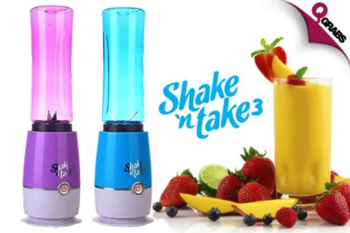 From QR69, Make the Smoothies and Juices You Want Quicker with a Shake ‘n Take Blender Bottle - Choose from 2 Fun Colors! (Up to QR278 Value)